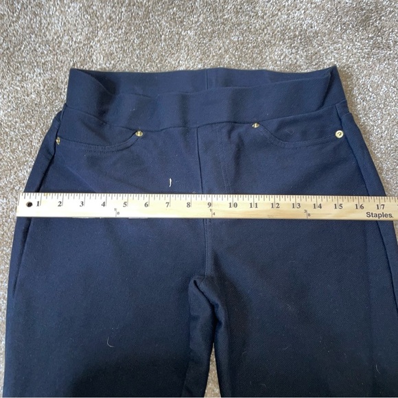 Michael Kors pants jeggings pull on black stretch skinny elastic waist jean like - Picture 7 of 11